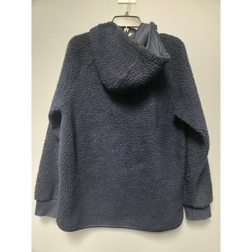 NBA Sherpa Full Zip Jacket w Hood, Men's Size M, Blue NWOT $80 Retail Cozy Warm - Picture 2 of 9